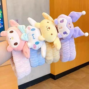 Internet Celebrity Cartoon Doll Face Wash Hair Band Wash Makeup Hair Band Sweet Cute Non-Slip Headband Loosening Pressure Hair Band