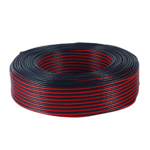 Factory 2-core red and black copper core red and black parallel 0.3 0.5 0.75 1 1.5 square power cord