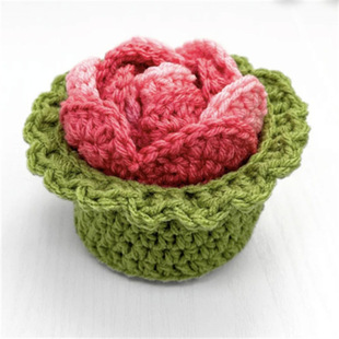 2025 New Korean Internet Celebrity Leaves, Flowers, Heart Coasters, Storage, Knitted Wool, Handmade Jewelry, Finished Products Wholesale