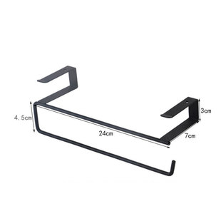 Iron Kitchen paper rack cabinet storage rack desktop sundries storage rack metal wardrobe organizing wall hanging tissue rack
