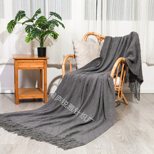 European Style Sofa Blanket Sofa Cover Blanket Four Seasons General Office Nap Blanket Bed End Blanket Knitted Blanket Air-conditioning Blanket Cross-border