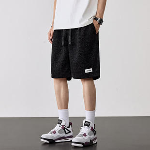 plus size Shorts Men's Summer New Fashionable Loose Hong Kong-style Breathable Casual Fat Pants Men's Pants