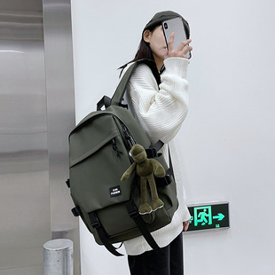 Schoolbag Men's College Student ins Popular Brand Campus Backpack Men's Backpack Women's Korean-style Simple All-match Travel Computer Bag