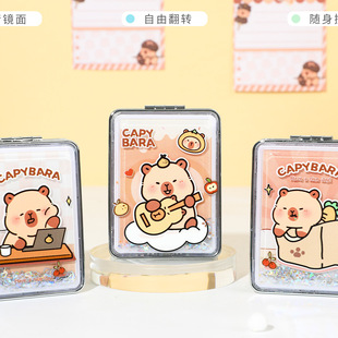 Ring finger wholesale XZ-40354 kappi bala square quicksand mirror