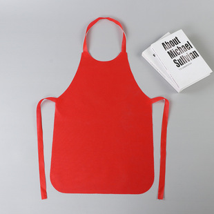Non-woven disposable apron thickened catering hot pot special anti-fouling catering lobster barbecue bib wholesale