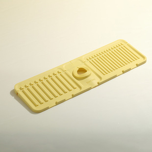 Silicone Drain Mat Faucet Splash-proof Mat Sink Simple Water Mat Household Non-slip Square Coaster Splash-proof Silicone Mat