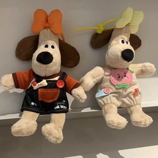 Explosions strap pants palm dog new plush doll cartoon cute doll sweater palm dog doll