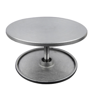 Cast iron double-sided turntable plastic steel turntable 30cm clay worktable 25cm trimming table Tao bar turntable cake decorating