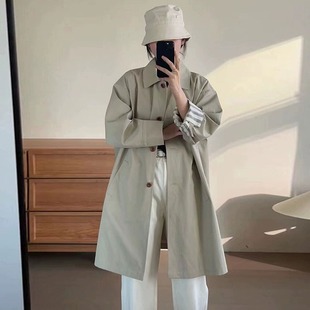 [11000 people's collection] windbreaker coat women's 2025 spring new stitching high-end Japanese tooling simple