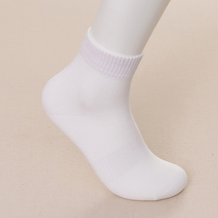 Quick Fit Socks Men's Pure Cotton Autumn and Winter Mid-tube Socks Medium Thick Deodorant Men's Short Socks Antibacterial Socks KM-12