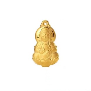 Vietnam gold plating real gold men's and women's fashion atmosphere Guanyin pendant jewelry live e-commerce factory supply wholesale
