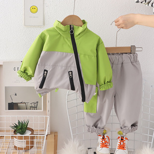 Children's Casual suit Spring and Autumn New Casual Children's Wear Baby Baby Autumn Two-piece Set Children's Autumn Dress