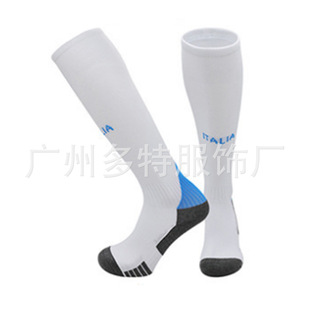 2425 New Soccer Clothes Stockings Sports Breathable Socks Argentina Portugal Germany Paris Home Towel Bottom Socks