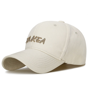 Baseball Cap Women's Korean-style Hard Top Not Collapsing Fashion Four Seasons Outdoor Sunshade Hat Adjustable Embroidered Letter Hat