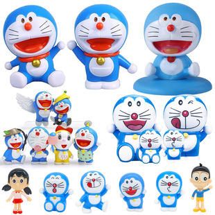 Dingdang Cat Cake Decoration Internet Red Creative Doraemon Doll Children's Birthday Baking Plug-in