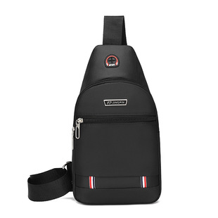 Cross-Border Men's waterproof wear-resistant chest bag simple Joker casual business Oxford cloth messenger bag manufacturers wholesale generation