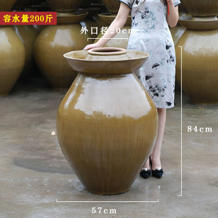 Pickles Jar Household Old-fashioned Ceramic Pickled Vegetables Small Jar Pickled Vegetables Soil Jar Earth Pottery Sichuan Pickles Jar