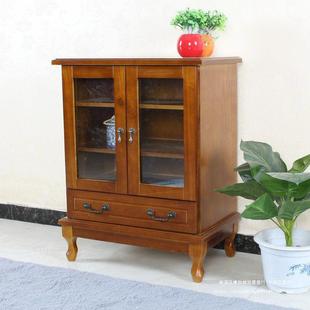 European Style Solid Wood Wine Cabinet Simple Style Modern Chinese Style Living Room TV Cabinet Side Cabinet Bucket Cabinet Bedside Cabinet Bedside Storage Cabinet for Bedroom