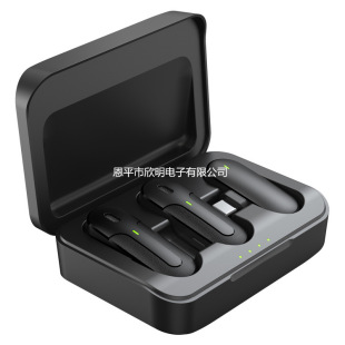 Factory wholesale wireless collar clip microphone M81 double microphone noise reduction live recording one to two microphone with charging warehouse