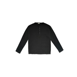 Henry Collar Micro-elastic Thin Long-sleeved T-shirt Men's Spring and Summer Sunscreen Casual Loose Korean Style High-end Casual Top