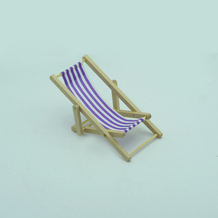 1:12 outdoor beach scene dollhouse simulation model [Leisure recliner/4 color] can be folded
