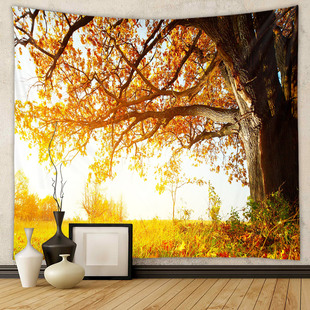 Seven Leap Cross-border Home Amazon Explosions Background Cloth ins Wind Hanging Cloth Background Wall Hanging Cloth ins Wind Forest Tapestry