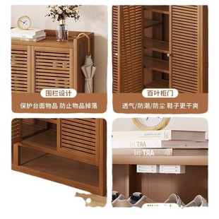 Household Door Outside Multi-Layer Shoe Rack Artifact Large Shoe Cabinet Indoor Corridor Bamboo Simple New 2024 Explosions Home