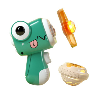 Dinosaur bamboo dragonfly pistol stall wholesale outdoor catapult flying sky gyro luminous UFO gun Children Outdoor Toys