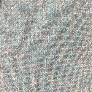 Yue Zhang Plaid Color Idea Small Chanel Style Fabric Woven Slub New Tweed Fabric Women's Coat Jacket
