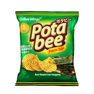 New products imported from Indonesia Calbee/Calbee potabi seaweed flavor potato chips 68g internet red fries casual puffed
