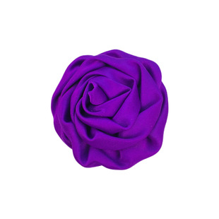 5cm Satin Rose Flower Pet Hanging Snail Handmade Cloth Flower Children's Headwear Hairpin Hairpin Accessories Spot