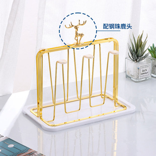 Подстаканник Golden Deer Бытовая Гостиная Стеллаж для хранения чашек Сливная стойка в японском стиле Железный подстаканник Стеллаж для хранения в наличии