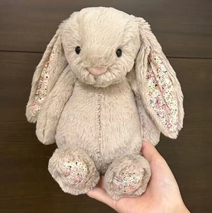 Цветочная ткань Цветочная серия Bonny кролик // Цветочный кролик Bonny милая плюшевая игрушка усмирение куклы