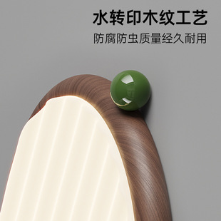 Antique bedroom ceiling lamp American retro new Chinese walnut color eye protection master bedroom study restaurant lamps