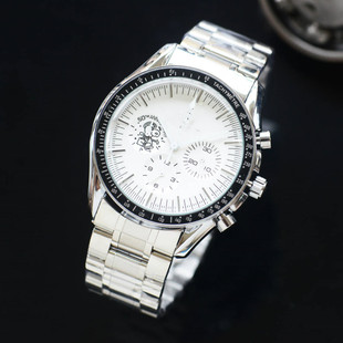 Space Snoopy men's business three-pin multi-functional business sports timing stainless steel belt quartz watch