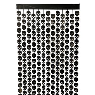 Halloween new Black orange rain curtain 2x 1m holiday decoration background wall layout Black orange rain spot wholesale