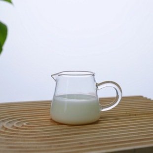 Small Capacity Transparent Milk Cup High Temperature Coffee Milk Cup Mini Syrup Measuring Cup Borosilicate Glass Italian Milk Jar