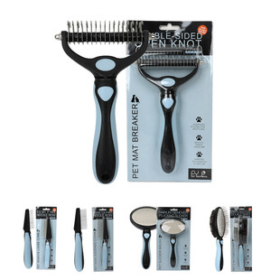 Cross-border Pet Products Double-sided Massage Comb Dog Open Knot to Float Hair Beauty Comb Flea Comb Cats and Dogs Universal