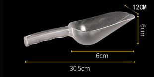 Thickened plastic ice shovel PC food shovel supermarket dried fruit shovel tea popcorn shovel large medium acrylic flour shovel