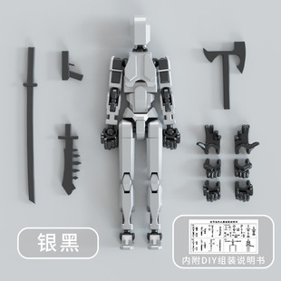 Cross-Border Wholesale Multi-Shaped Mecha Dolls, Joints, Decompression Printing, Desktop Ornaments, Assembleable Models, Street Stalls