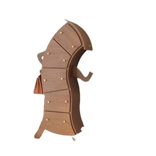 Solid Wood Creative Wishbone Cabinet European-style Robot Skewed Cabinet Modern Bedroom Style Storage Cabinet Living Room Cabinet of Bucket
