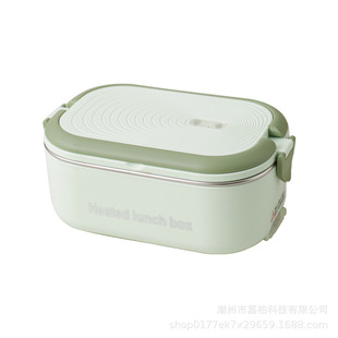 304 stainless steel portable children's constant temperature lunch box office workers hot dishes compartment insulation lunch box 110V