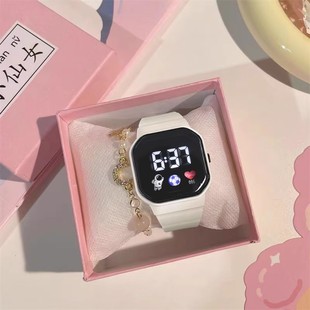 Children's electronic watch only look at the time girls girls primary school girls junior high school simple cute waterproof anti-drop