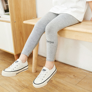 Girls' Leggings Spring and Summer Modal Girls' Ankle-length Pants Thin Small and Medium-sized Children's Trousers Girls' Outer Wear Pants Autumn Children's Wear