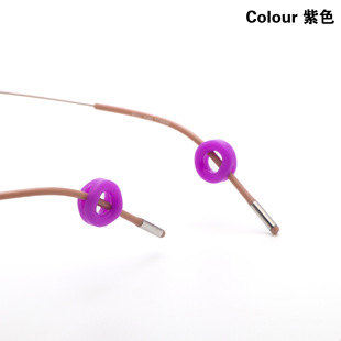 Glasses Silicone Ear Masses Silicone Ring Round Candy Color Ear Masses Ear Hook Ear Masses Color Accessories Wholesale