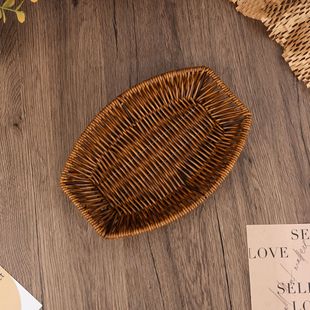 Плетеная корзина с фруктами, закуска, хлеб, закуска, корзина, супермаркет фрукты и овощи