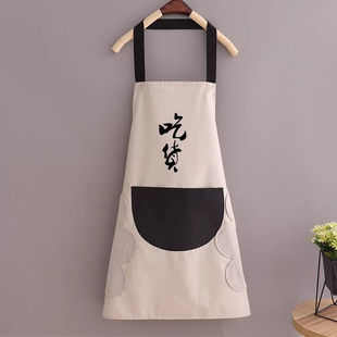 Kitchen Fashion New Style Erasable Apron Waterproof Cooking Oil-proof Work Household Men's and Women's Work Clothes Waist Apron