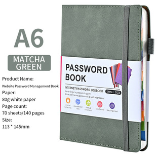 Spot Cross-Border A6 with Letter Label Password Saver for Internet Website Address Log Details