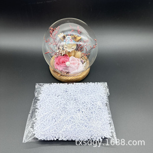 Cross Border Christmas Snowflake Accessories Mini White Snowflake Christmas Decoration 2024 New Small Snowflake