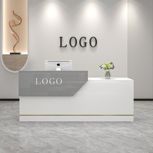 Cashier Counter Bar Counter Shop Small Clothing Store Beauty Salon Barber Shop Counter Table Company Front Desk Reception Desk Simple